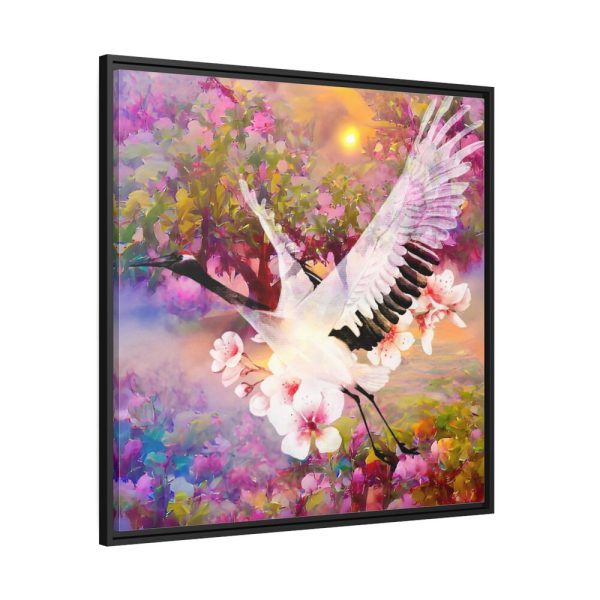 88302-5.jpg Magnificent Pink Pear Blossom Garden Framed Canvas