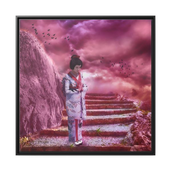 88302-51.jpg Geisha in Kimono Framed Canvas