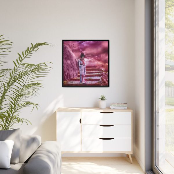 88302-53.jpg Geisha in Kimono Framed Canvas