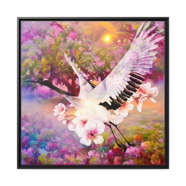 88302-6.jpg Magnificent Pink Pear Blossom Garden Framed Canvas
