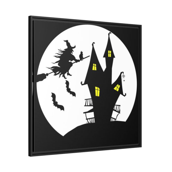 88302-60.jpg Witch Flying in Dark Framed Canvas