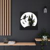 88302-64.jpg Witch Flying in Dark Framed Canvas
