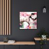 88302-74.jpg Japanese Garden Girl Character Framed Canvas