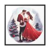 88302-76.jpg Christmas Romance Couple Art Framed Canvas