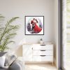 88302-78.jpg Christmas Romance Couple Art Framed Canvas