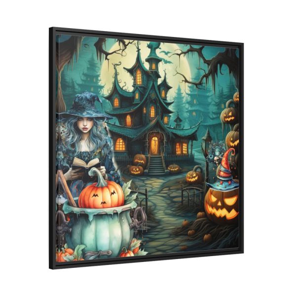 88302-90.jpg Halloween Night Witch Framed Canvas