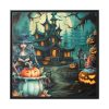 88302-91.jpg Halloween Night Witch Framed Canvas