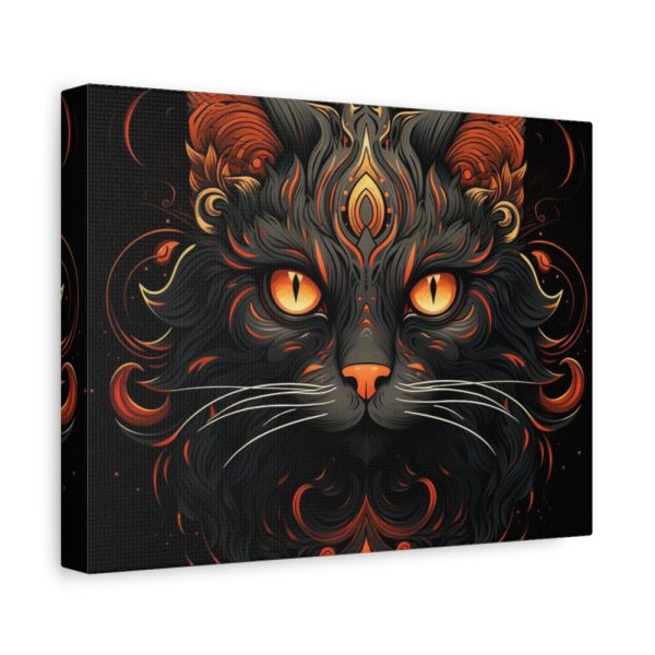 91624-1.jpg Halloween Mystic Black Cat Standard Canvas