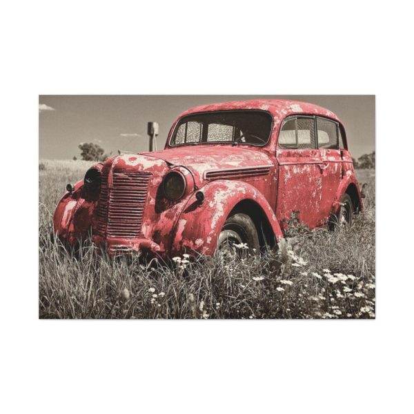 91638-1.jpg Car Vintage Red Rusty Standard Canvas