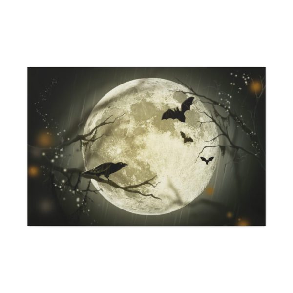 91638-121.jpg Full Moon on Halloween Standard Canvas