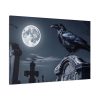 91638-130.jpg Raven Crow Gravestones Full Moon Standard Canvas