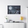 91638-132.jpg Raven Crow Gravestones Full Moon Standard Canvas