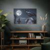 91638-134.jpg Raven Crow Gravestones Full Moon Standard Canvas