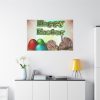 91638-162.jpg Two Easter Bunny with Eggs Standard Canvas