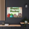 91638-163.jpg Two Easter Bunny with Eggs Standard Canvas