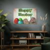 91638-164.jpg Two Easter Bunny with Eggs Standard Canvas