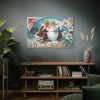 91638-179.jpg Vintage Easter Bunny Chick Standard Canvas