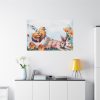 Chickens Chicks and Easter Bunny Standard Canvas