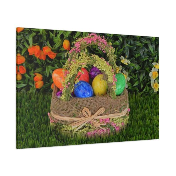 Basket Easter Eggs Standard Canvas