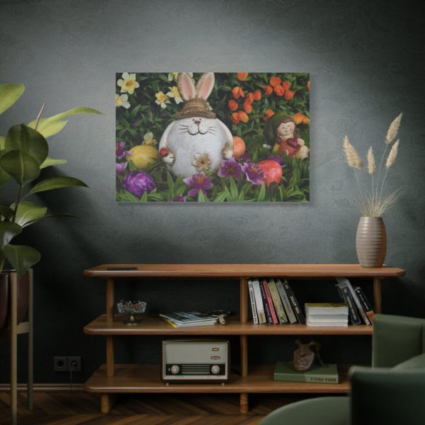 91638-219.jpg Easter Bunny in Spring Standard Canvas