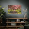 91638-254.jpg Park with Pink Blossom Trees Standard Canvas