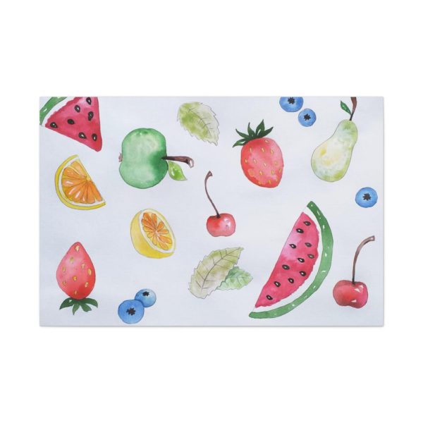 91638-301.jpg Fruit, Summer, Vitamins, Watercolor Standard Canvas