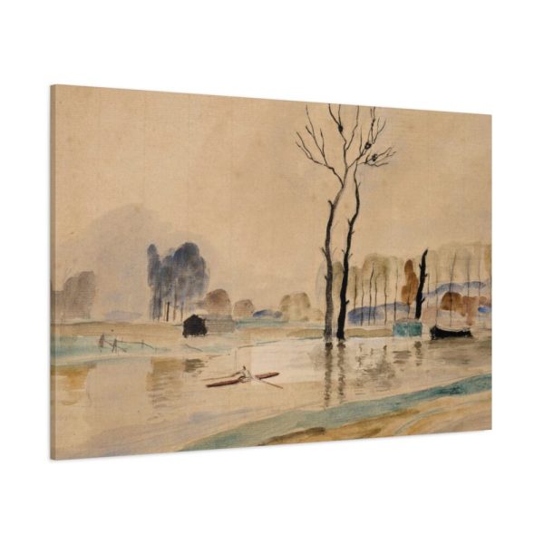 91638-310.jpg View of the River Marne Standard Canvas