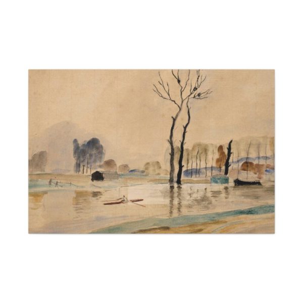 91638-311.jpg View of the River Marne Standard Canvas