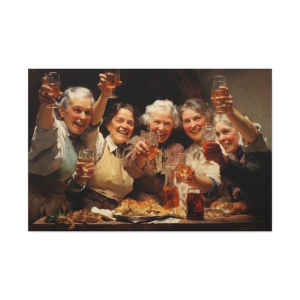 91638-341.jpg Cheers At Thanksgiving Standard Canvas