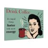 91638-345.jpg Retro Coffee Drinking Woman Standard Canvas