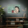 91638-349.jpg Retro Coffee Drinking Woman Standard Canvas