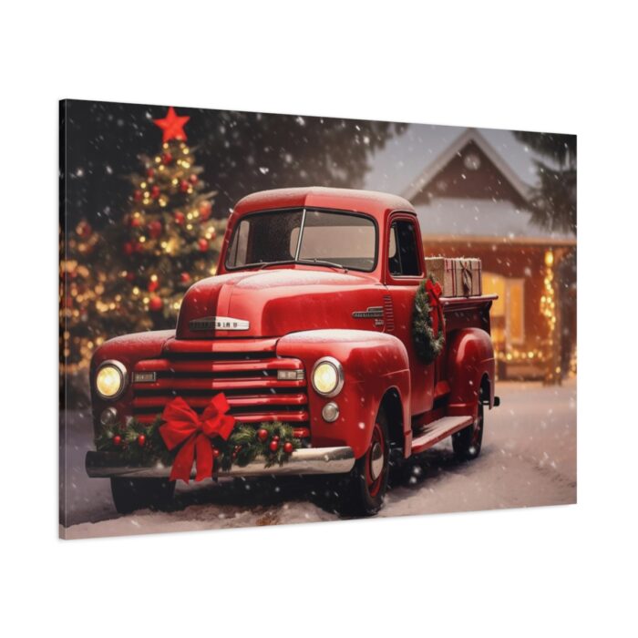 Vintage Christmas Pickup Standard Canvas - Image 1