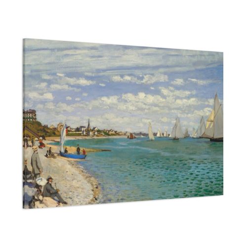 91638-365.jpg Regatta at Sainte-Adresse by Claude Monet Standard Canvas