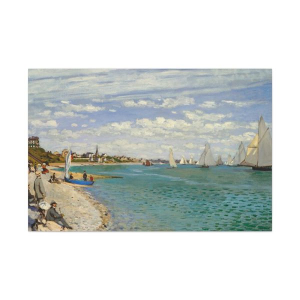 91638-366.jpg Regatta at Sainte-Adresse by Claude Monet Standard Canvas