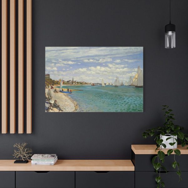 91638-368.jpg Regatta at Sainte-Adresse by Claude Monet Standard Canvas