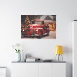Vintage Christmas Pickup Standard Canvas - Image 3