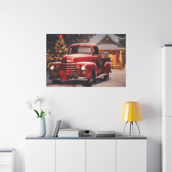 Vintage Christmas Pickup Standard Canvas - Image 3