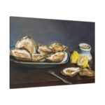 Oysters by Edouard Manet Standard Canvas