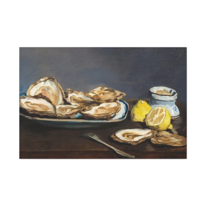 Oysters by Edouard Manet Standard Canvas - Image 2