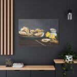 Oysters by Edouard Manet Standard Canvas - Image 4