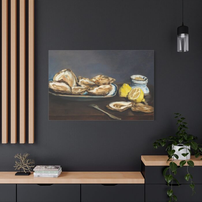 Oysters by Edouard Manet Standard Canvas - Image 4