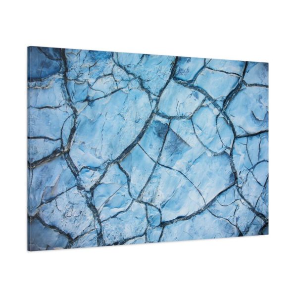 91638-380.jpg Blue Cracked Ground Texture Standard Canvas