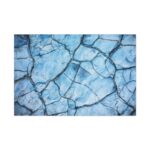 Blue Cracked Ground Texture Standard Canvas - Image 2