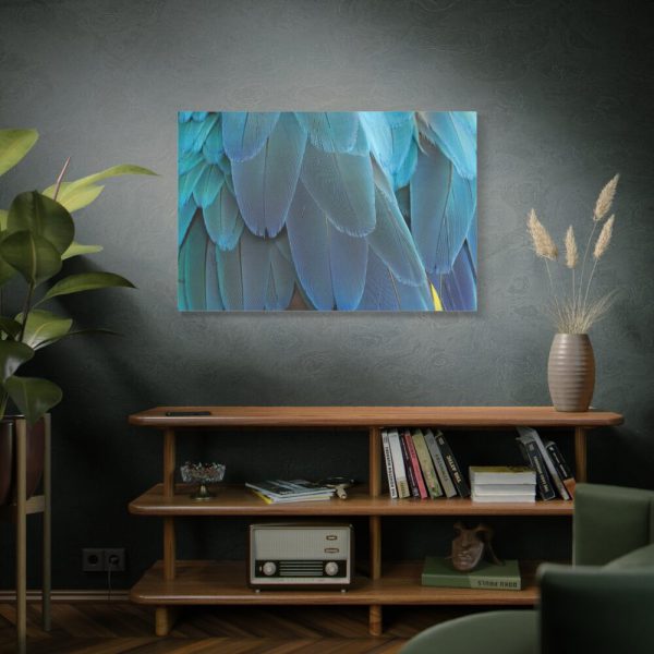 91638-389.jpg Parrot Feathers Texture Standard Canvas