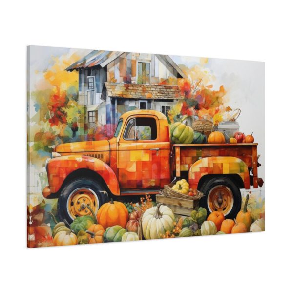 91638-40.jpg Autumn Pumpkin Truck Calendar Art Standard Canvas
