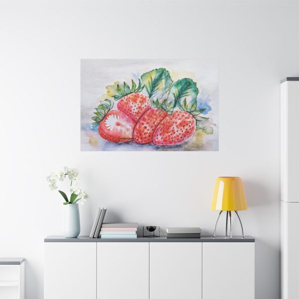 91638-407.jpg Strawberry, Watercolor, Drawing Standard Canvas