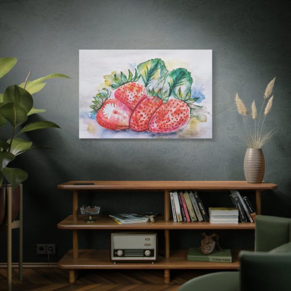 91638-409.jpg Strawberry, Watercolor, Drawing Standard Canvas