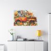 91638-42.jpg Autumn Pumpkin Truck Calendar Art Standard Canvas