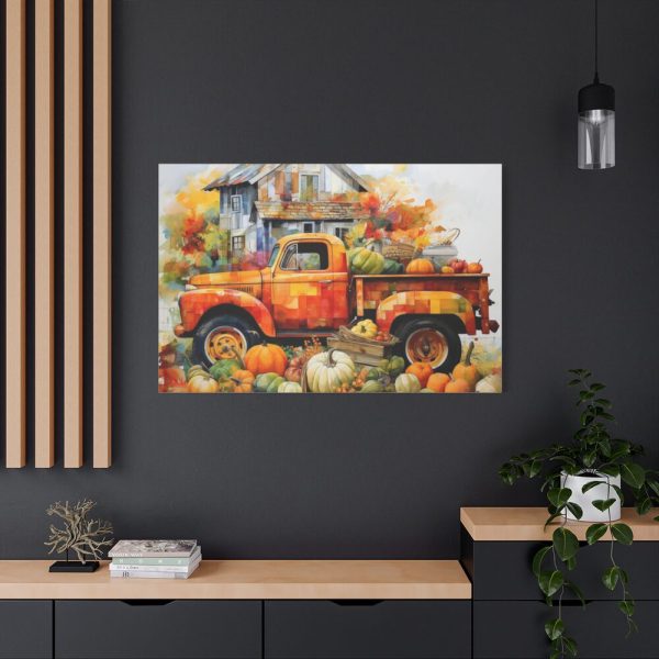 91638-43.jpg Autumn Pumpkin Truck Calendar Art Standard Canvas