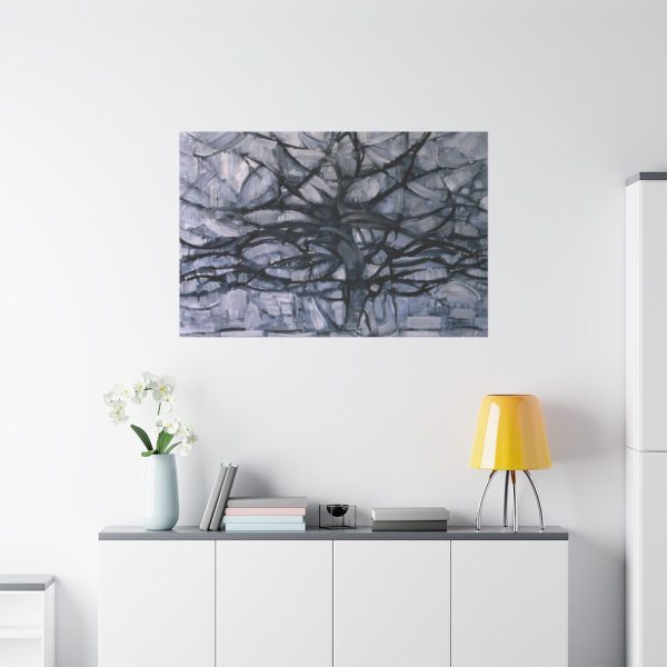 91638-432.jpg Piet Mondrian's Gray Tree Standard Canvas